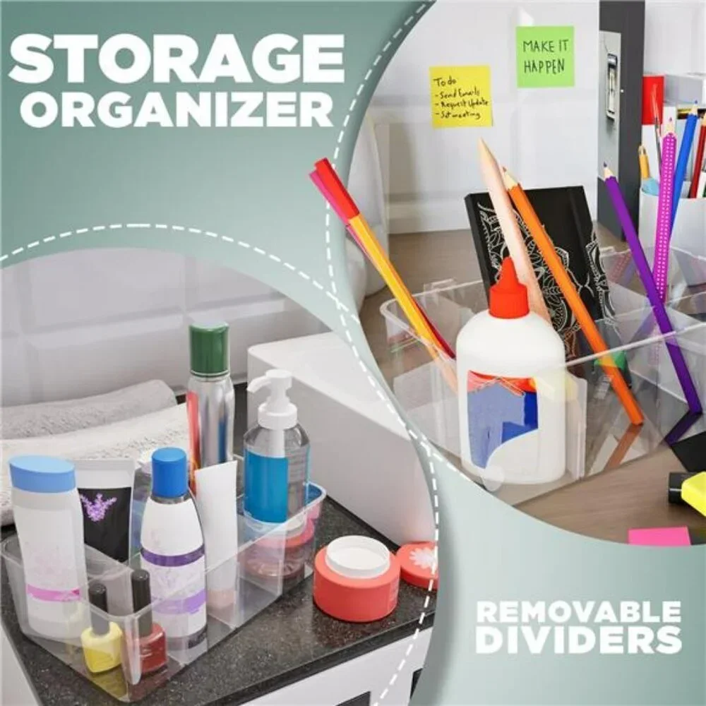 Utopia Home Tea Bag Organizer 2 Pack Stackable Clear Storage Kitchen Organizer